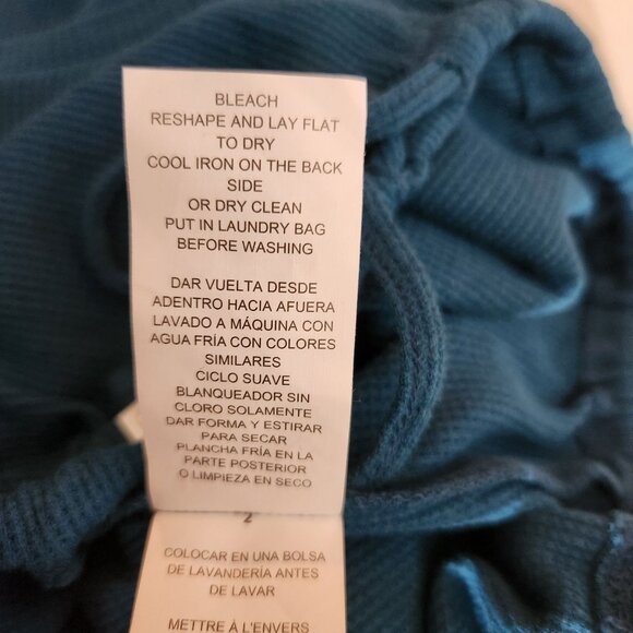 Michael Kors Teal Blue Long Sleeve Knit Top Drawstring Hem Small - Picture 11 of 15